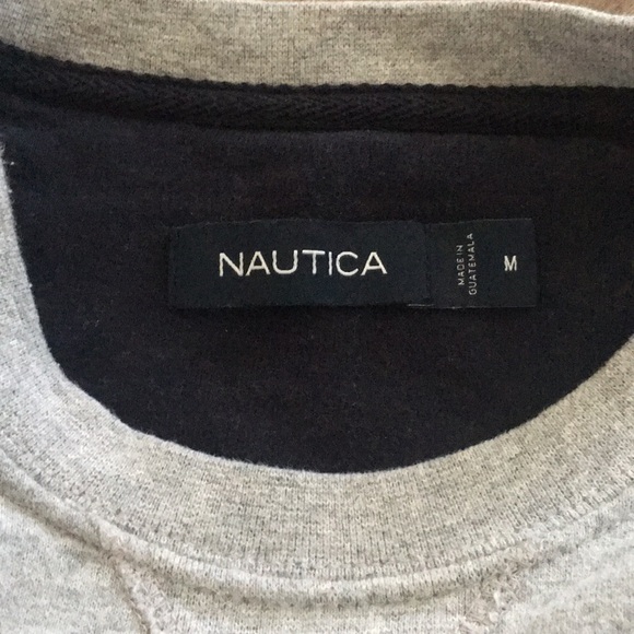 Nautica Sweatshirt Mens Grey Classic - Picture 4 of 4